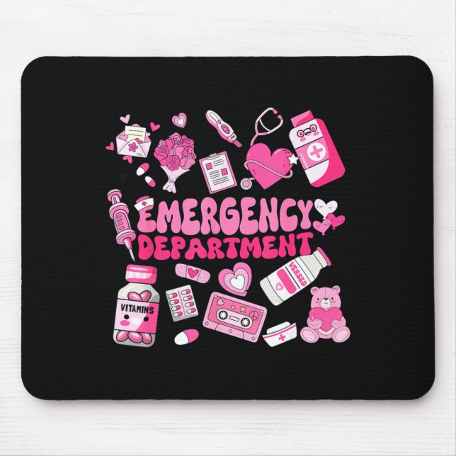 Mousepad Retro Emergency Department Nk Valentine Er Nurse W (Frente)