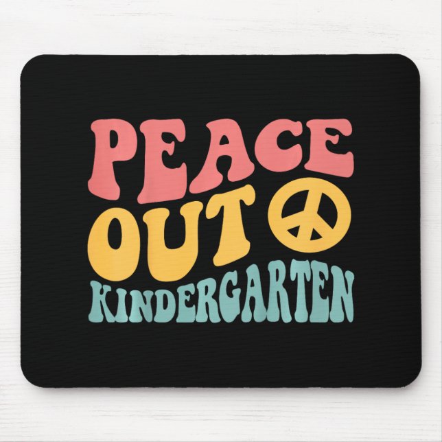 Mousepad Retrô Engraçado Da Paz No Jardim De Infância No Di (Frente)