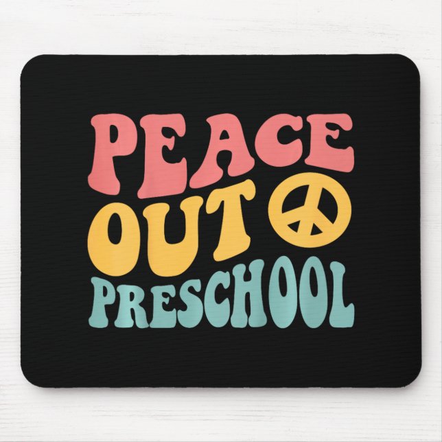 Mousepad Retrô Engraçado Da Pré-Escola No Último Dia De Pre (Frente)
