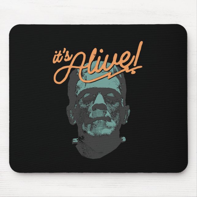 Mousepad Retro Engraçado É Vivo Frankenstein Monster Spooky (Frente)