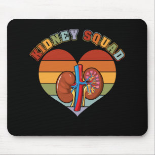 Mousepad Retro Equipe de Esquadrão de Rins Nefrologia Enfe