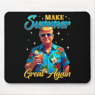 Mousepad Retro Faça Verão Grande Novamente Donald Trump Ver