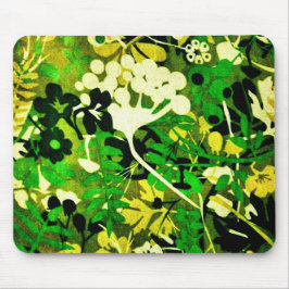 Mousepad Retro Floral Wacky 1