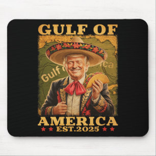 Mousepad Retro Golfo Dos Eua América México Tremor Engraçad