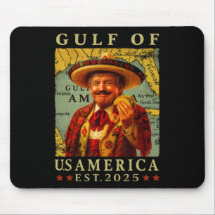 Mousepad Retro Golfo Dos Eua América México Trump México Ta