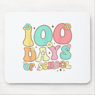 Mousepad Retro Groovy 100 Dias Feliz 100º Dia Da Escola Te