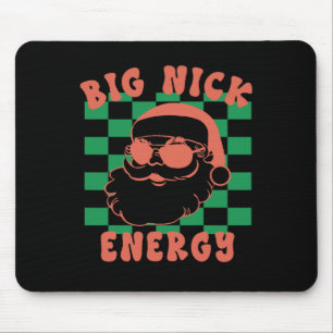 Mousepad Retro Groovy Grande Nick Papai noel Energy Christm