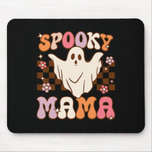 Mousepad Retro Groovy Halloween Ghost Spooky Mama Costume