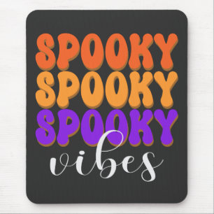 Mousepad Retro Groovy Spooky Vibes Halloween