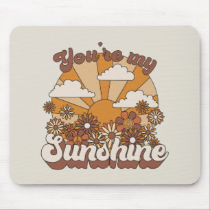 Mousepad Retro Groovy Você é meu Sol