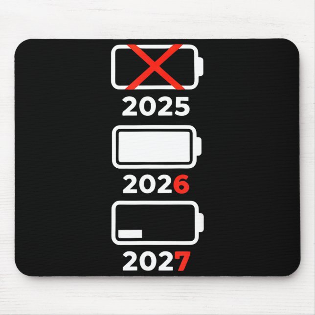 Mousepad Retro Kids Funny Happy New Year 2026 2027 67 Meme  (Frente)