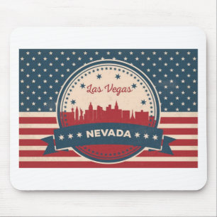 Mousepad Retro Las Vegas Skyline