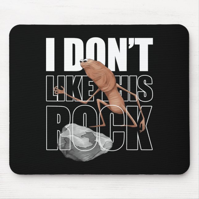 Mousepad Retro Marcus The Worm I Don't Like This Rock  (Frente)