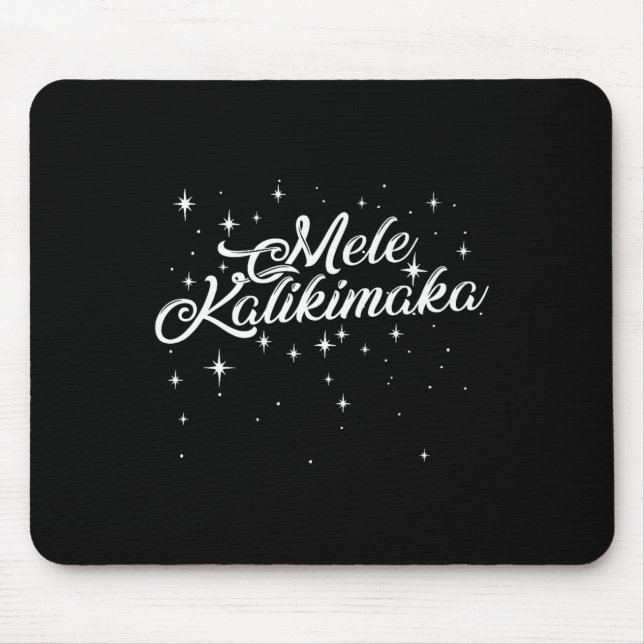 Mousepad Retro Mele Kalikimaka Hawaiian Family Christmas Pa (Frente)