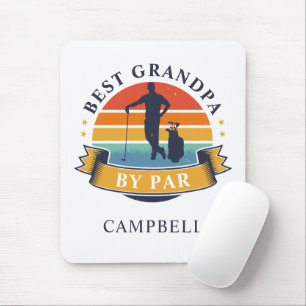 Mousepad Retro Melhor Avô Por Par Personalizado Golfer Pop