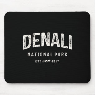 Mousepad Retro Montanhas Parque Nacional Denali Natureza