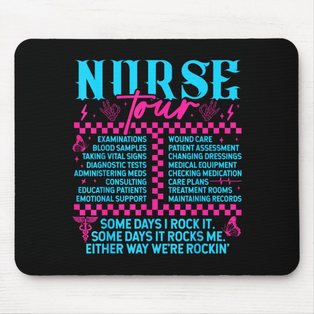 Mousepad Retro Nurse Nurse Week Men Women Nurse  (Frente)