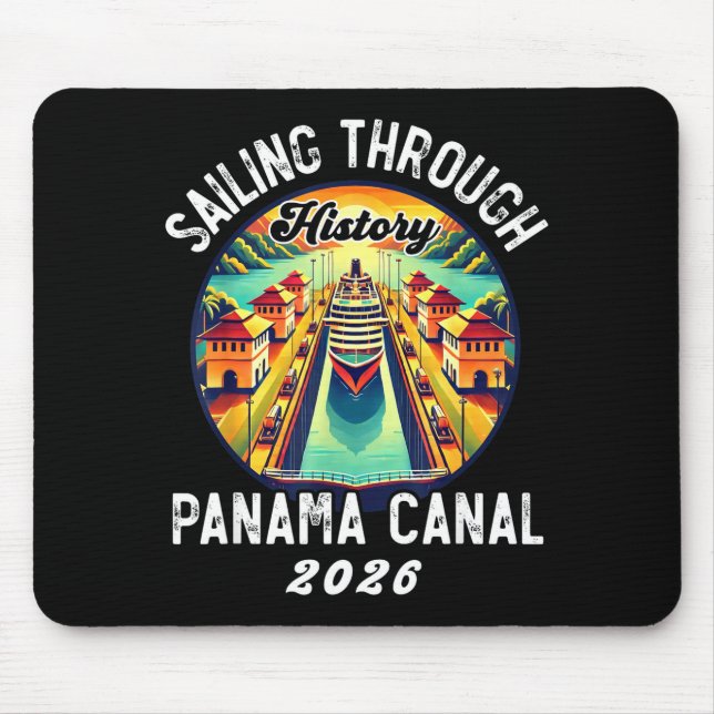Mousepad Retro Panama C Panama Waterway Sailing Cruising 20 (Frente)