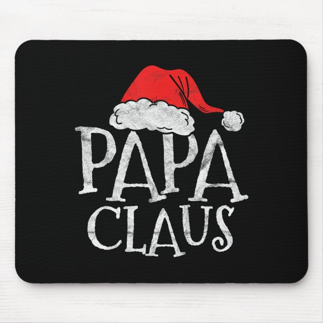 Mousepad Retro Papa Claus Gift Funny Christmas Santa Costum (Frente)