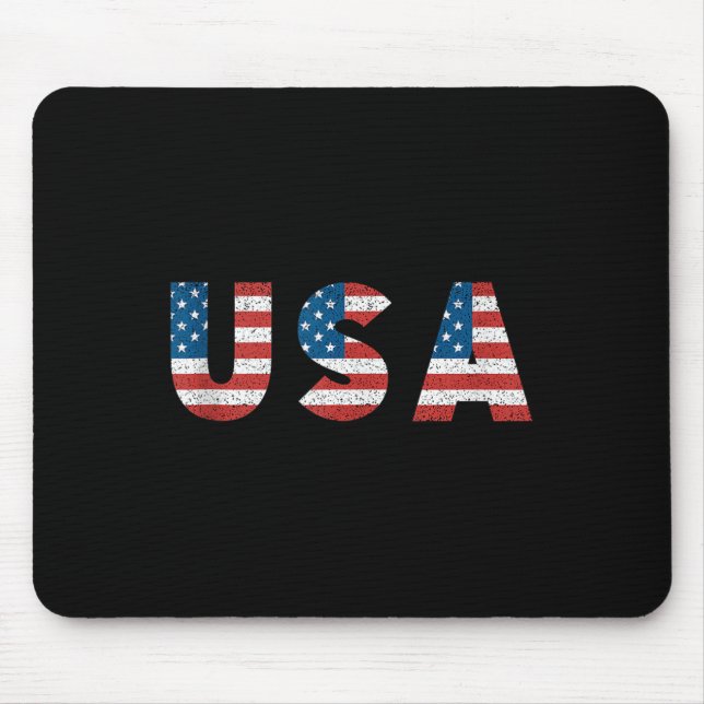 Mousepad Retro Patriótico Americano 20 Ja (Frente)