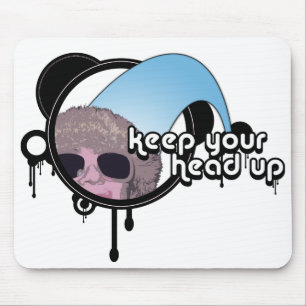 Mousepad retro pj : mantenha a cabeça erguida