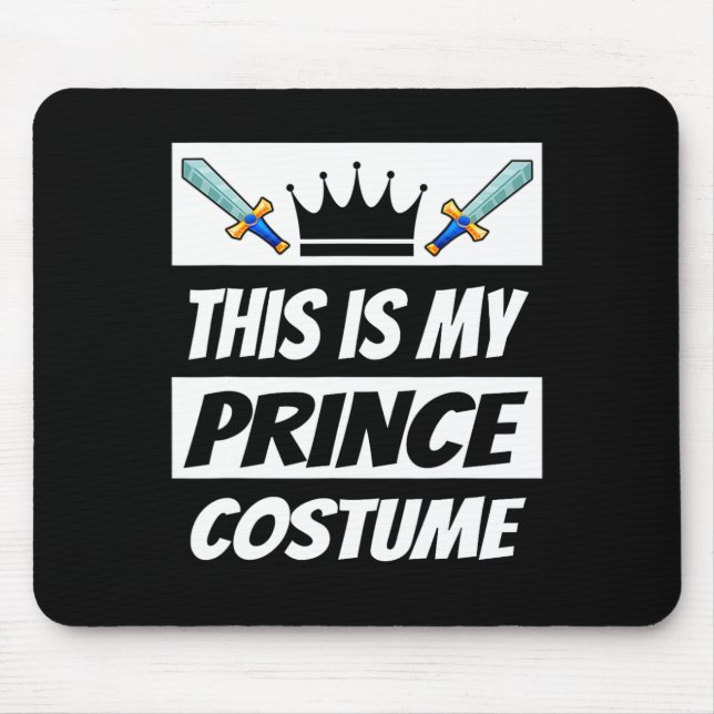 Mousepad Retro Prince Costume Dia de as Bruxas engraçado Fi (Frente)