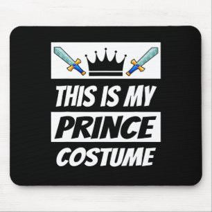 Mousepad Retro Prince Costume Diversão Halloween Costume Me