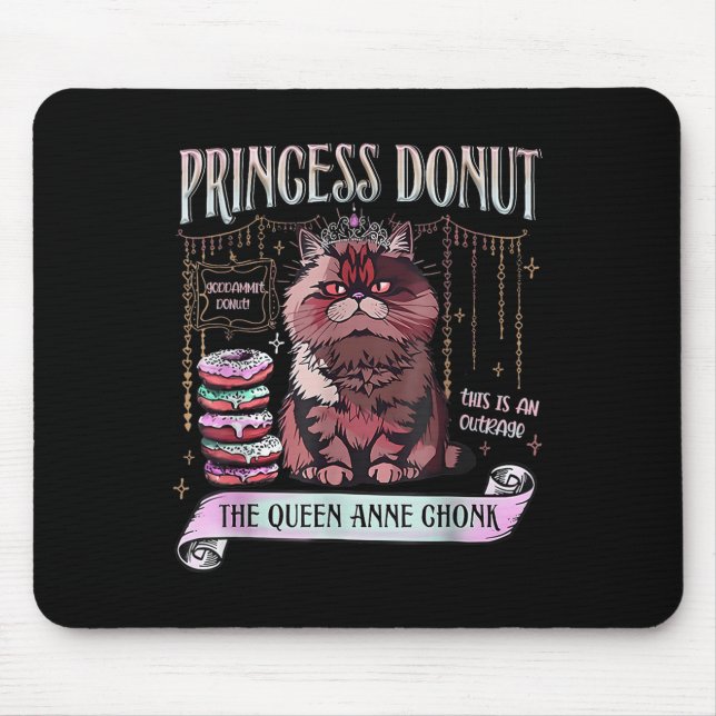 Mousepad Retro Princesa Rosquinha Dungeon Crawler Carl Book (Frente)
