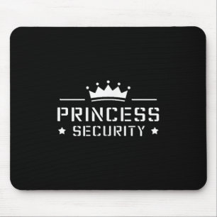 Mousepad Retro Princess Security Boys Brother Pai de Aniver