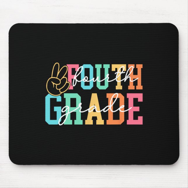 Mousepad Retro Quarta Série Preppy Volta às Aulas Professor (Frente)