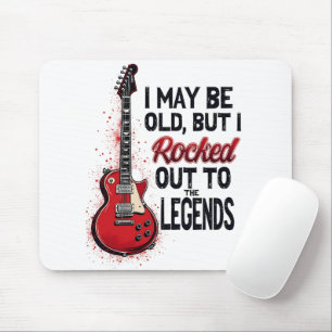Mousepad Retro Rock Guitar Classic Music Nostalgia Design