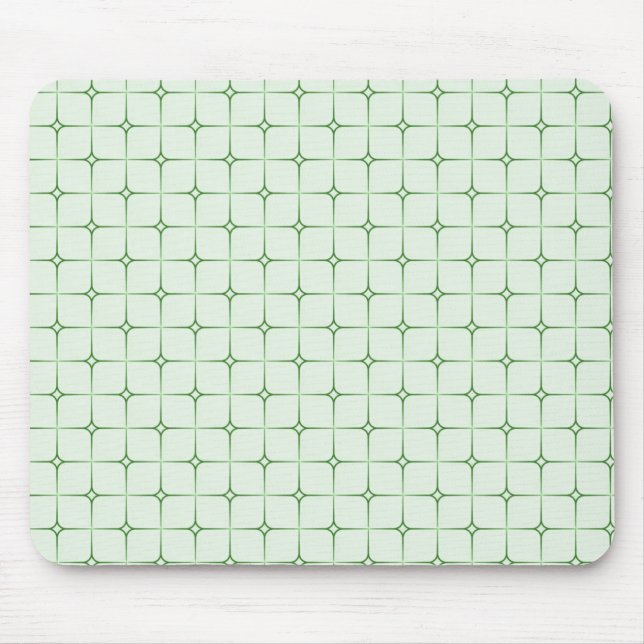 Mousepad Retro Romance Mousepad, Verde (Frente)