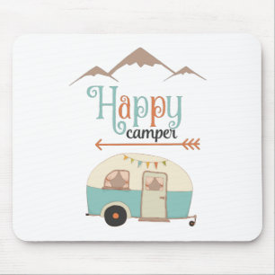 Mousepad Retro RV de Camper Cute Feliz