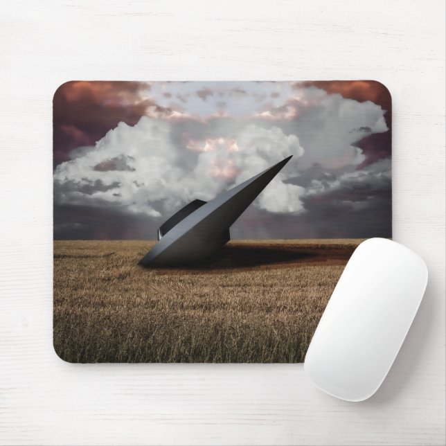 Mousepad Retro Sci - fi. OVNI travado (Com mouse)