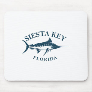 Mousepad Retro Siesta Key Florida Vintage Barco de Pesca