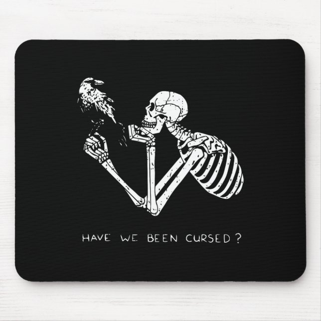 Mousepad Retro Skeleton Halloween Costume Divertido Caveira (Frente)