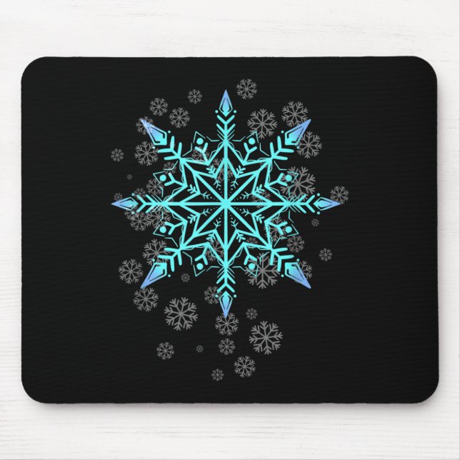 Mousepad Retro Snowflake For Women  (Frente)