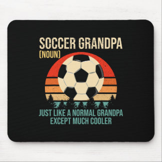 Mousepad Retro Soccer Grandpa Definition Shirt Soccer Playe