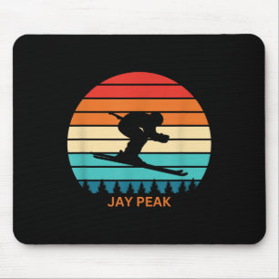 Mousepad Retro Sunset Jay Peak Vermont Skiier