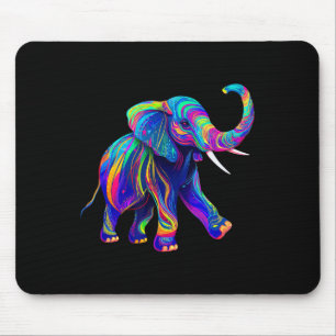 Mousepad Retro Synthwave anos 80 90 Elefante Tromba Acima C