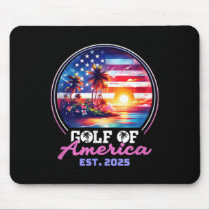 Mousepad Retro Vintage Golfo Da América Do Norte 2025 Ameri
