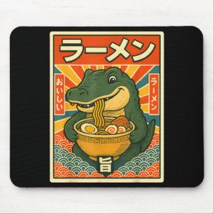 Mousepad Retro Vintage Japonês Ramen Greg Meme Crocodilo C