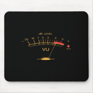 Mousepad Retro Vu Meter Vintage Audio Engenheiro Gravando M