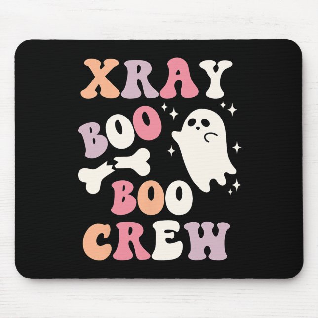 Mousepad Retro Xray Boo Boo Crew Ghost X-ray Technician Hal (Frente)