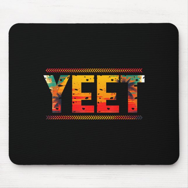 Mousepad Retro Yeet Funny Saying Quote Slang Men Women Suit (Frente)