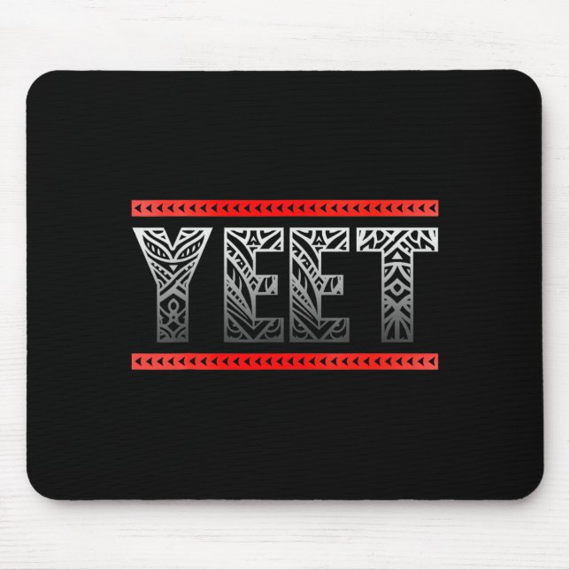 Mousepad Retro Yeet Tribal Art Funny Saying Meme Mens Women (Frente)