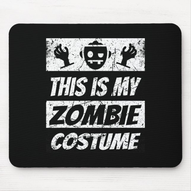 Mousepad Retro Zombies Halloween Boys Crianças Frio Costume (Frente)