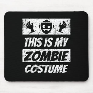Mousepad Retro Zombies Halloween Boys Figurume Divertido
