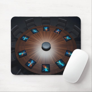 Mousepad Reunião digital circular