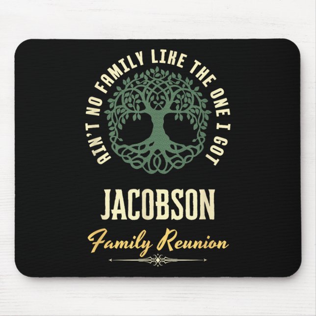 Mousepad Reunião Familiar 2025 Design de Combinação - Jacob (Frente)
